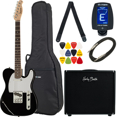 Harley Benton TE-20BK DNAFX AmP20 Set elektriskās ģitāras komplekts