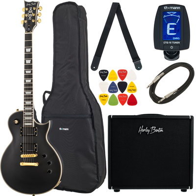 Harley Benton SC-1000 SBK DNAFX AmP20 Set elektriskā ģitāra