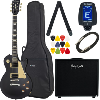 Harley Benton SC-400 SBK DNAFX Amp20 Set elektriskās ģitāras komplekts