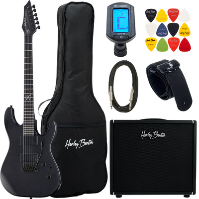 Harley Benton HWY-25BKS DNAFX AmP20 Set elektriskās ģitāras komplekts