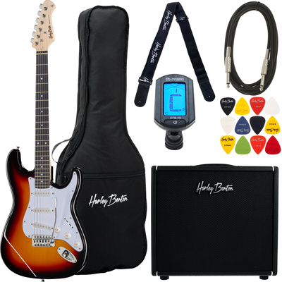 Harley Benton ST-20 SB Std.DNAFX AmP20 Set elektriskās ģitāras komplekts
