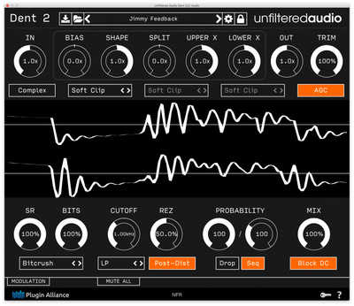Plugin Alliance Unfiltered Audio Dent 2 distorsijas spraudnis