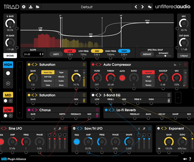 Plugin Alliance Unfiltered Audio TRIAD multiefektu spraudnis