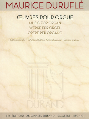 Editions Durand Duruflé Werke für Orgel ērģeļu notis