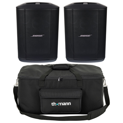Bose S1 Pro Plus Twin Bag Bundle aktīvā pilna diapazona PA skaļruņu sistēma