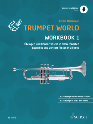 Schott World Workbook 1 trompetes notis