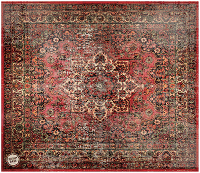 Drum N Base Sound Stage Mat Red 185x165 bungu paklājs