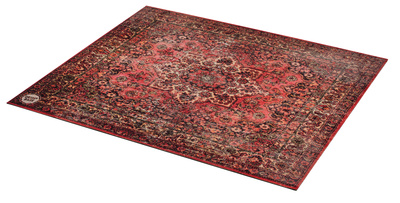 Drum N Base Sound Stage Mat Red 150x130 bungu paklājs