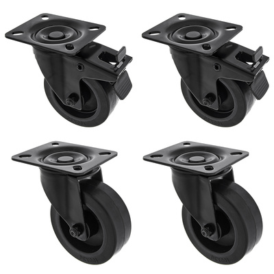 Roadworx Black Wheel Bundle 100 mm