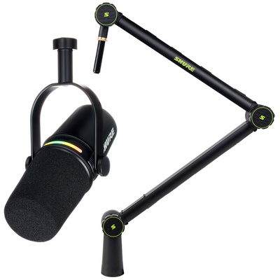 Shure MV7 Plus Broadcast Arm Bundle