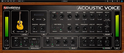 Nembrini Audio Acoustic Voice Guitar Preamp akustiskā priekšpastiprinātāja spraudnis