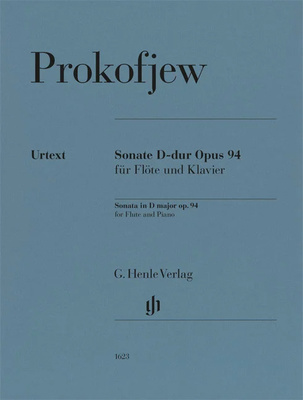 Henle Verlag Prokofjew Flötensonate D-dur nošu izdevums flautai