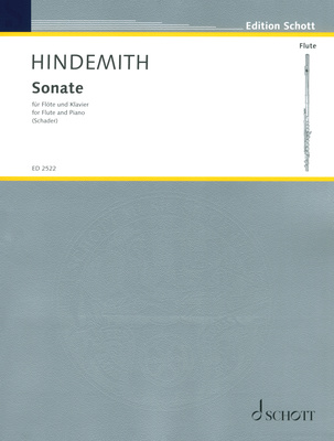 Schott Hindemith Sonate notis flautai