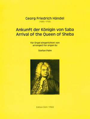 Verlag Dohr Händel Ankunft der Königin ērģeļu notis