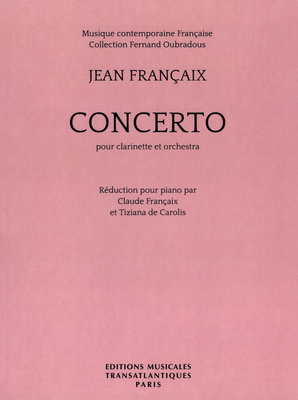 Editions Musicales Transatlant Francaix Concerto