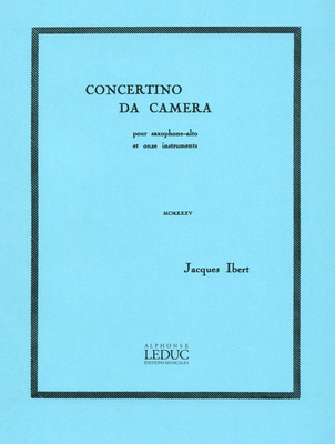 Alphonse Leduc Ibert Concertino da camera