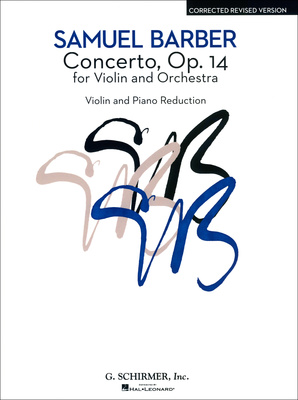 G. Schirmer Barber Concerto op. 14 notis vijolei