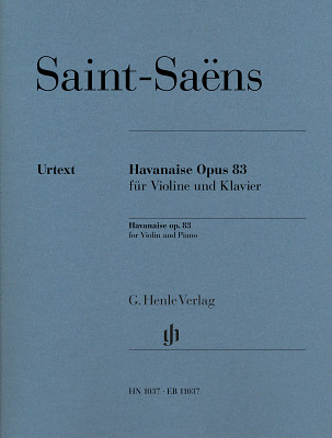 Henle Verlag Saint-Saëns Havanaise op. 83 notis vijolei