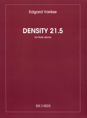 Ricordi Varèse Density 21.5 klasiskās notis flautai