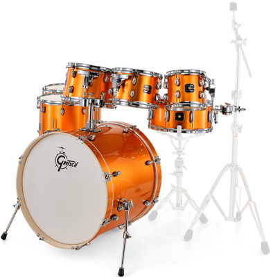 Gretsch Drums Energy Orange Sparkle 7pcs Set bungu korpusu komplekts