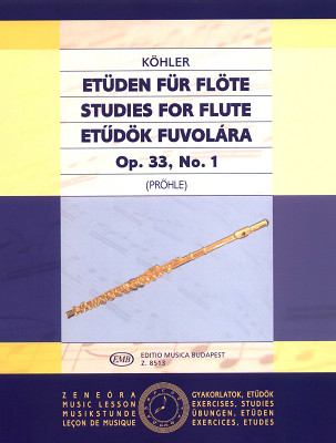 Editio Musica Budapest Köhler Etüden op.33 Flute I