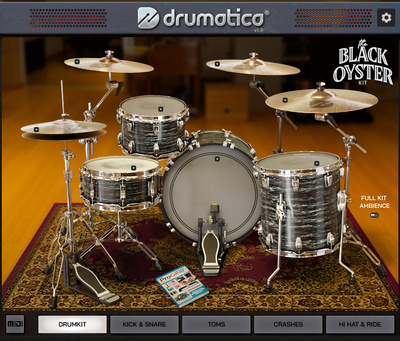 Drumatica Black Oyster Drum Kit bungu bibliotēka