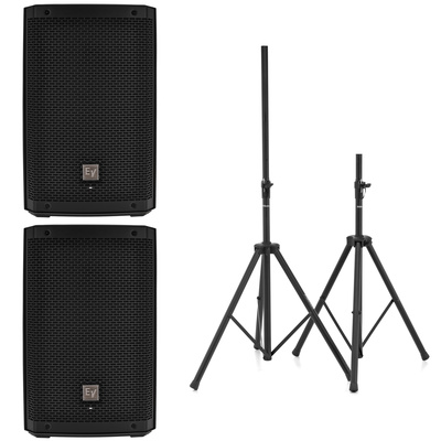 EV ZLX 8P G2 Stereo Stand Bundle aktīvais pilna diapazona PA skaļrunis