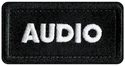 CRDBAG Patches Audio 3 Pcs uzšuves
