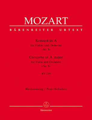 Bärenreiter Mozart Violinkonzert Nr. 5