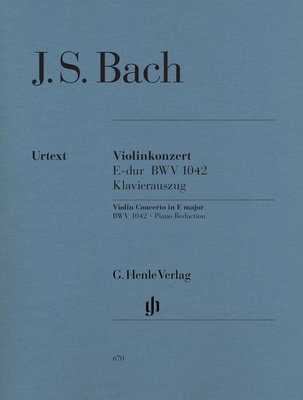 Henle Verlag Bach Violinkonzert E-Dur notis vijolei