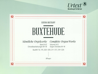Breitkopf & Härtel Buxtehude Orgelwerke Choral 2 ērģeļu notis