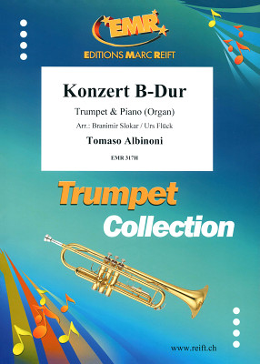 Editions Marc Reift Albinoni Concert B-Dur nošu izdevums trompetei