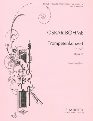 Simrock Böhme Concert f-moll op. 18 notis trompetei