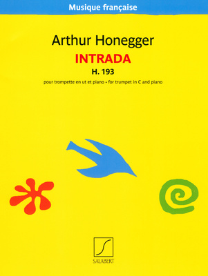 Editions Salabert Honegger Intrada notis trompetei un klavierēm