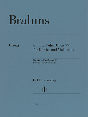 Henle Verlag Brahms Cellosonate F-Dur notis čellam