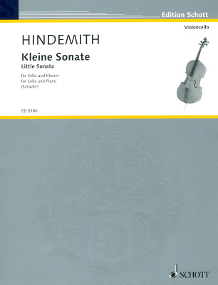 Schott Hindemith Kleine Sonate notis čellam