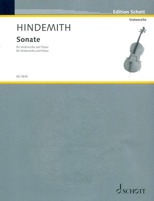 Schott Hindemith Sonate nošu izdevums čellam
