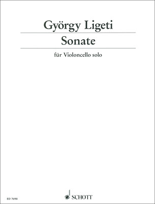 Schott Ligeti Sonate notis čellam