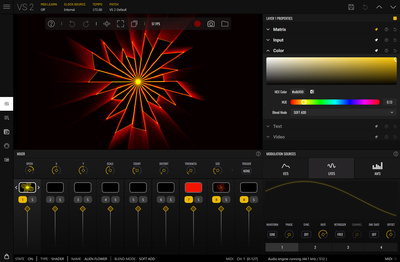 Imaginando VS 2 - Visual Synthesizer 2 vizuālais spraudnis