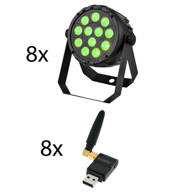 Eurolite LED PARty Spot Silent Bundle LED PAR prožektoru komplekts