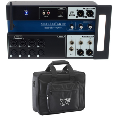 Soundcraft Ui12 Bag Bundle digitālais mikseris