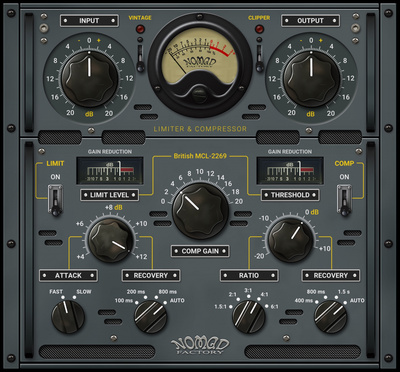 Nomad Factory British MCL-2269 v2 dinamiskas apstrādes spraudnis