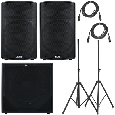 Alto TX 415/18S Basis Bundle DJ PA komplekts