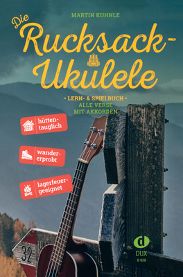 Edition Dux Die Rucksack-Ukulele ukuleles dziesmu grāmata