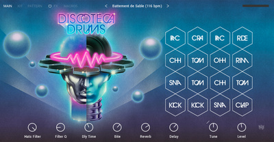 Native Instruments Discoteca Drums virtuālie bungu instrumenti