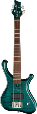 Marleaux Soprano Flamed Maple Aqua elektriskā basa ģitāra