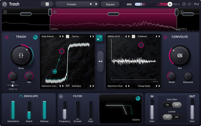 iZotope Trash EDU audio efektu spraudnis