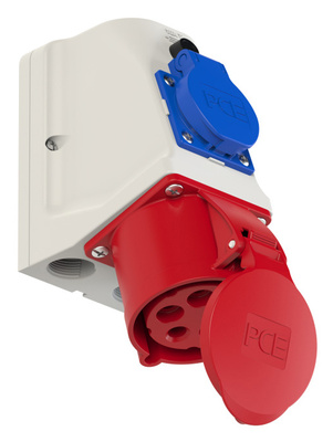 PCE 9225-6 Combo 32A 5pol Wall CEE sienas kontaktligzda