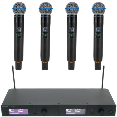 Shure SLXD4Q+E Beta58 G59 Bundle bezvadu mikrofona komplekts