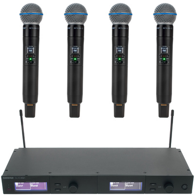 Shure SLXD4Q+E Beta58 S50 Bundle bezvadu mikrofona sistēma
